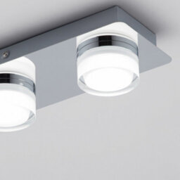 Litecraft Bolton Chrome 4 Light Led Bathroom Ceiling Spotlight Bar - thumbnail 5