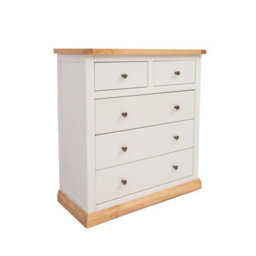 Cabinet Bits Trevi 5 Drawer Chest Of Drawers Brass Knob - thumbnail 1
