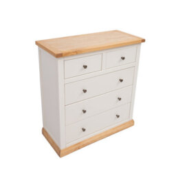 Cabinet Bits Trevi 5 Drawer Chest Of Drawers Brass Knob - thumbnail 3