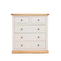 Cabinet Bits Trevi 5 Drawer Chest Of Drawers Brass Knob - thumbnail 2