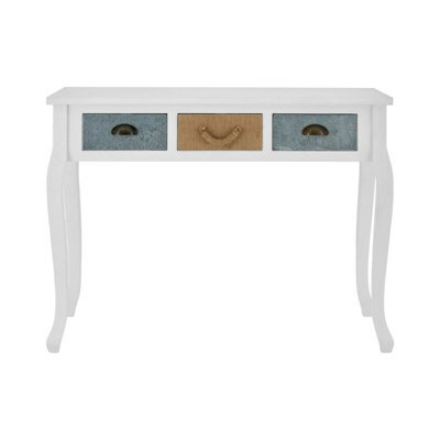 Premier Housewares Interiors By Premier Aesthetic Console Table, Sturdy And Durable Hallway Table, Aesthetic Style Console Table With A Drawer - image 1