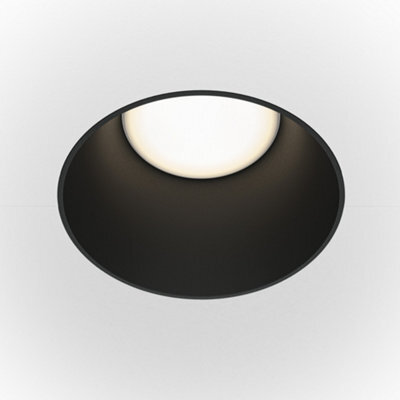 Luminosa Lighting Luminosa Maytoni Share Round Recessed Downlight Black Gu10 - image 1