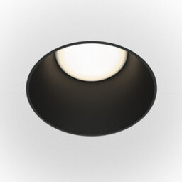 Luminosa Lighting Luminosa Maytoni Share Round Recessed Downlight Black Gu10 - thumbnail 1