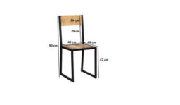 Kingwood Metal & Wood Dining Chair - Set Of 2 - thumbnail 3
