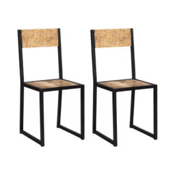 Kingwood Metal & Wood Dining Chair - Set Of 2 - thumbnail 4