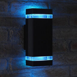 Auraglow Remote Control Colour Changing Up & Down Wall Light - Dorchester - Silver - thumbnail 8