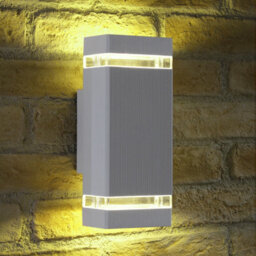 Auraglow Remote Control Colour Changing Up & Down Wall Light - Dorchester - Silver - thumbnail 7
