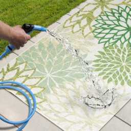 Homeart Outdoor Indoor Rug, Easy Clean, Uv Weather Resistant Rug For Patio, Gardenbellis Green,200X290Cm - thumbnail 6