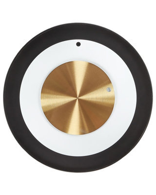 Wyld And Coco Aurelia Home Wall Clock 30Cm - Minimalist Black White Gold Accent - image 1
