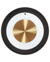 Wyld And Coco Aurelia Home Wall Clock 30Cm - Minimalist Black White Gold Accent - thumbnail 1