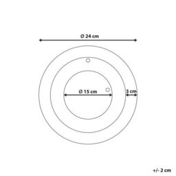 Wyld And Coco Aurelia Home Wall Clock 30Cm - Minimalist Black White Gold Accent - thumbnail 4