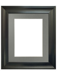 Frames By Post Scandi Black Frame With Dark Grey Mount For Image Size 5 X 3.5 Inch - thumbnail 1