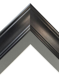 Frames By Post Scandi Black Frame With Dark Grey Mount For Image Size 5 X 3.5 Inch - thumbnail 3