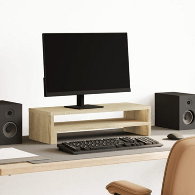 Walplus Monitor Stand Sonoma Oak 54X22X15 Cm Engineered Wood - image 1