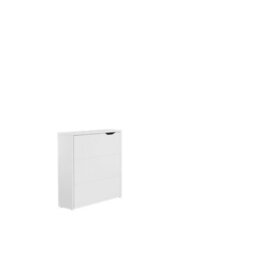 Arte Work Concept Slim White Matt Convertible Hidden Desk 90Cm - Left - thumbnail 2