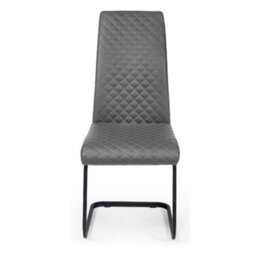 Oakham Windsor Premium Grey Upholstered Cantilever Dining Chairs - Set Of 4 - thumbnail 3