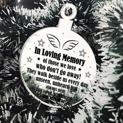 Red Ocean In Loving Memory Chirstmas Tree Decoration Mum Dad Nan Gift - image 1