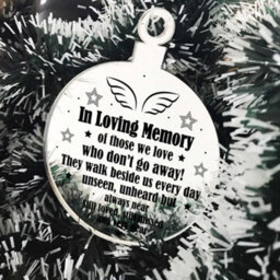 Red Ocean In Loving Memory Chirstmas Tree Decoration Mum Dad Nan Gift - thumbnail 1