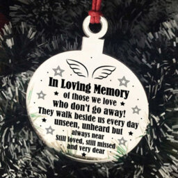 Red Ocean In Loving Memory Chirstmas Tree Decoration Mum Dad Nan Gift - thumbnail 6