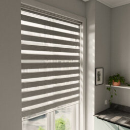 GoodHome Brize Corded Mottled Grey Day & Night Roller Blind (W)160Cm (L)180Cm - thumbnail 1