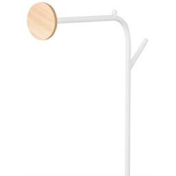 Wyld And Coco Astra Home White Freestanding Clothes Rail 171Cm - Slim Hallway Coat Stand - thumbnail 5