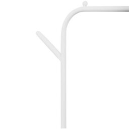Wyld And Coco Astra Home White Freestanding Clothes Rail 171Cm - Slim Hallway Coat Stand - thumbnail 6