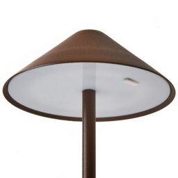 Wyld And Coco Lumina Aluminium Table Lamp Brown - Modern Touch Usb Rechargeable, Indoor And Sheltered Outdoor - thumbnail 5