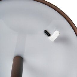 Wyld And Coco Lumina Aluminium Table Lamp Brown - Modern Touch Usb Rechargeable, Indoor And Sheltered Outdoor - thumbnail 7