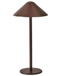 Wyld And Coco Lumina Aluminium Table Lamp Brown - Modern Touch Usb Rechargeable, Indoor And Sheltered Outdoor - thumbnail 1