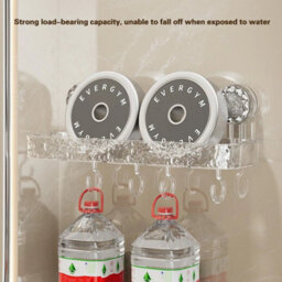 Large Corner Shower Caddy Suction Cup No-Drilling Organizer Shelf Storage Rack - thumbnail 3