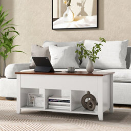 Costway Lift Top Coffee Table Modern Wooden Lift Top Dining Cocktail Table Living Room - thumbnail 5