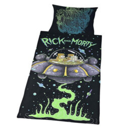Rick And Morty Ufo Reversible Duvet Set Multicoloured (Single) - thumbnail 1