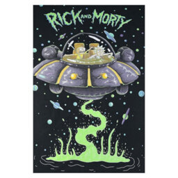 Rick And Morty Ufo Reversible Duvet Set Multicoloured (Single) - thumbnail 5