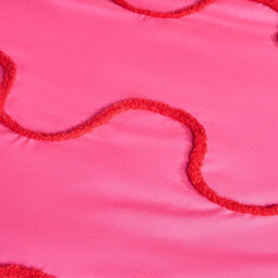 Ohs Tufted Wave Bedding Set Modern Duvet Cover With Pillowcase, Hot Pink/red - King - thumbnail 4