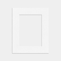 Ak Frames 10X8 White Picture Mounts To Fit 7X5 Aperture Size - Mount Board Only (No Frame Included)