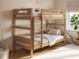 Flair Elijah Detachable Wooden Bunk Bed Brown - thumbnail 2