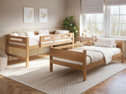 Flair Elijah Detachable Wooden Bunk Bed Brown - thumbnail 3