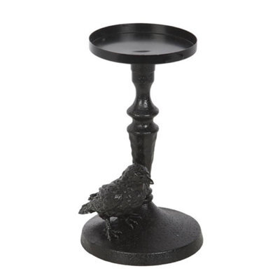 Something Different Pillar Mystic Raven Candle Holder Black (One Size) - image 1