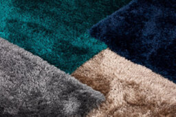 Sophia 120X170Cm Teal Polyester Shaggy Rug - thumbnail 4