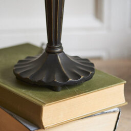 Luminosa Lighting Luminosa Jamelia 1 Light Table Lamp Tiffany Glass, Dark Bronze Paint With Highlights, E14 - thumbnail 4