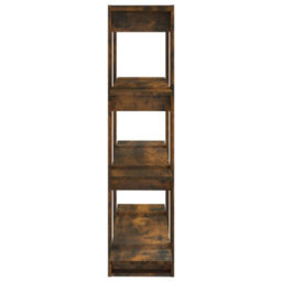 Berkfield Book Cabinet/room Divider Smoked Oak 100X30X123.5 Cm - thumbnail 4
