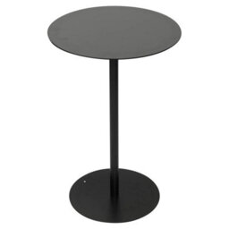 Urbn-Living 35Cm Round Metal Side Table Compact Bedside Sofa End Table - Charcoal - thumbnail 8