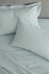 Catherine Lansfield Pillowcases Easy Iron Percale Standard 50X75Cm Pack Of 2 Pillow Cases With Envelope Closure Duck Egg Blue - thumbnail 2