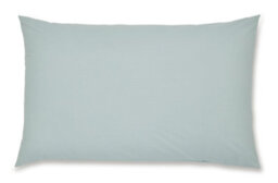 Catherine Lansfield Pillowcases Easy Iron Percale Standard 50X75Cm Pack Of 2 Pillow Cases With Envelope Closure Duck Egg Blue