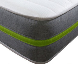 "Starlight Beds  Small Double - 4Ft , Hybrid - 8"" Deep Green Border Memory Foam And Spring Mattress" - thumbnail 3