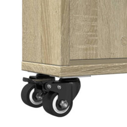 Walplus Narrow Storage Trolley Sonoma Oak 48X13X68 Cm Engineered Wood - thumbnail 8