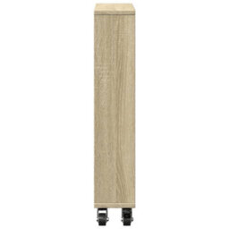Walplus Narrow Storage Trolley Sonoma Oak 48X13X68 Cm Engineered Wood - thumbnail 5