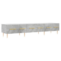Berkfield Tv Cabinet Concrete Grey 150X36X30 Cm Engineered Wood - thumbnail 2