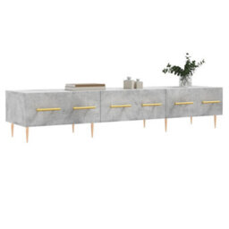 Berkfield Tv Cabinet Concrete Grey 150X36X30 Cm Engineered Wood - thumbnail 3