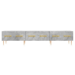 Berkfield Tv Cabinet Concrete Grey 150X36X30 Cm Engineered Wood - thumbnail 5
